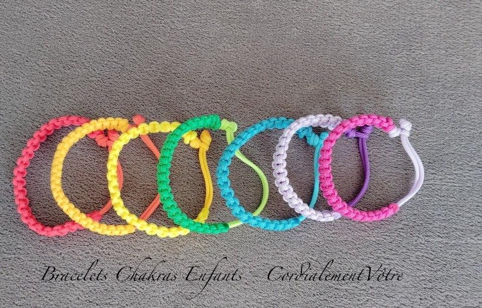 Bracelets chakras enfants cordialementvo tre