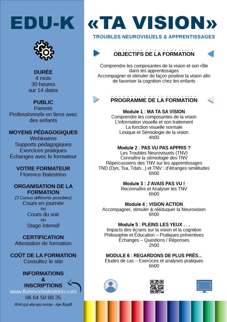 Flyer edu k ta vision formation verso